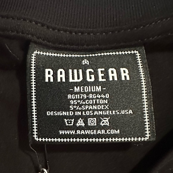 RAW GEAR - LONG SLEEVE T-Shirt -  Black - Size Medium - RG440 - NWT - Picture 3 of 4